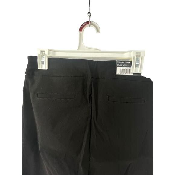 NWT Hilary Radley Black Flat Front Chino Bermuda Shorts Women's Size Small - Picture 7 of 9